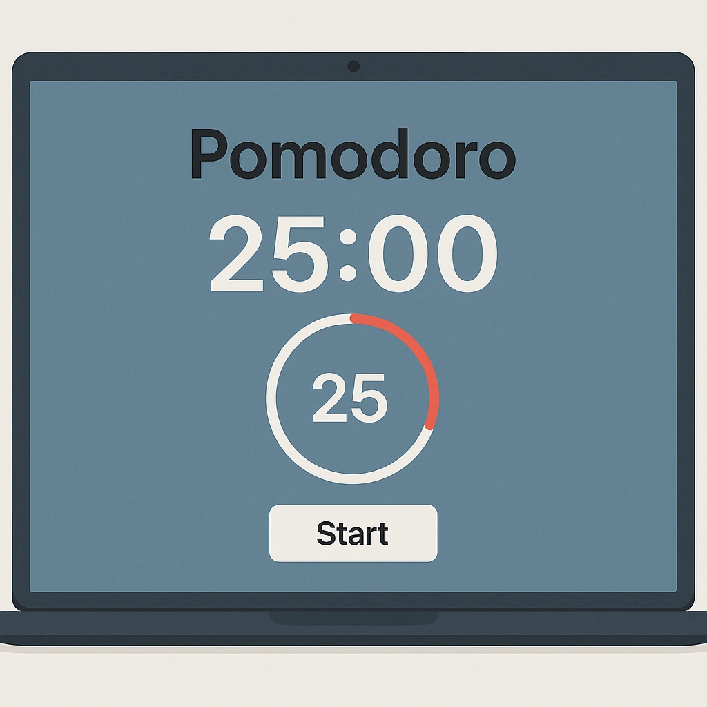 Temporizador Pomodoro online para mejorar el enfoque